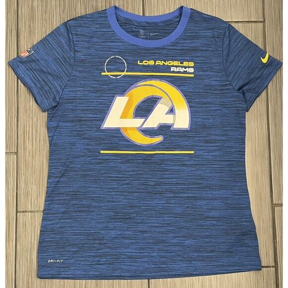 Nike Mens Royal Los Angeles Rams Sideline Velocity Legend Performance T-Shirt M - Picture 1 of 5